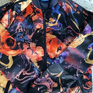 Adidas Floral Track Jacket- Like new